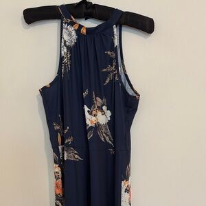 Floral Navy Maxi Dress